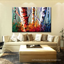 Newest Xiamen Abstract Trunk Handpainted 3D Oil Paintings